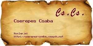 Cserepes Csaba névjegykártya